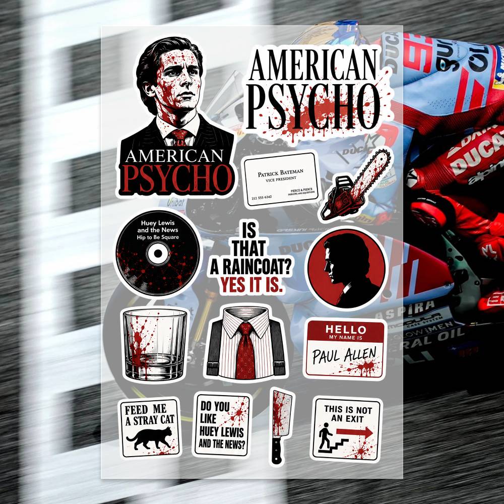Laptop Accessories Wallpaper - A-merican P-sycho Çıkartmalar Moto Etiket Oto