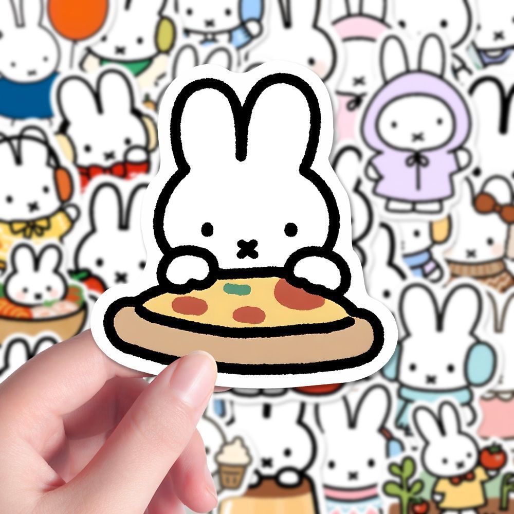 Miffy çıkartması sevimli karik - Laptop Accessories Design incelemesi ve fiyatı