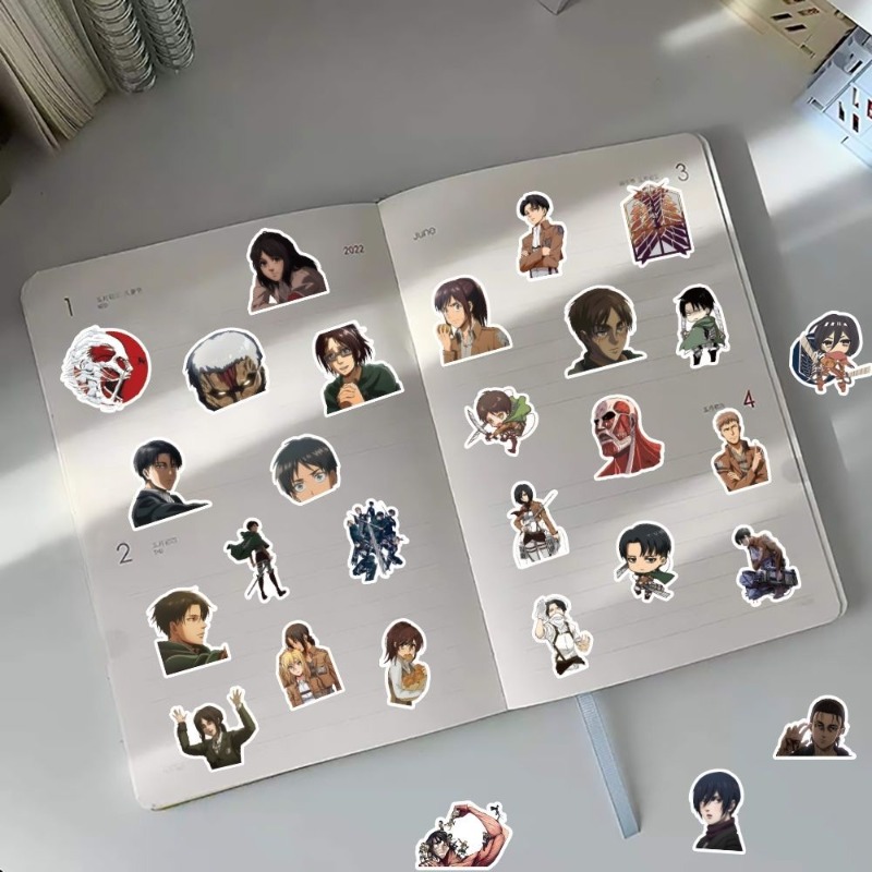 60 adet Titan Anime çıkartmala - Laptop Bag Waterproof incelemesi ve fiyatı